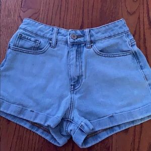 light wash mom shorts from PACSUN